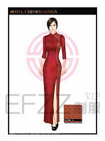 酒店餐廳咨客制服設(shè)計(jì)圖677