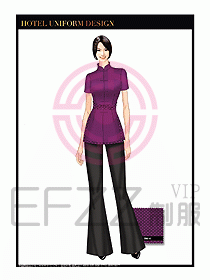 酒店餐廳咨客制服設(shè)計(jì)圖684