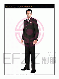 酒店門童行李生制服設(shè)計圖845