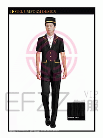 酒店門童行李生制服設計圖847
