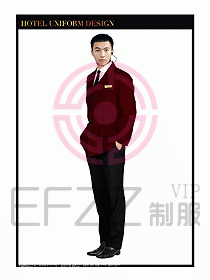 酒店門(mén)童行李生制服設(shè)計(jì)圖853