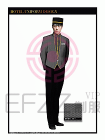 酒店門童行李生制服設計圖867