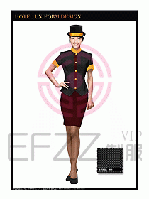 酒店門童行李生制服設(shè)計(jì)圖871