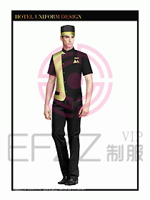 酒店門童行李生制服設(shè)計圖893