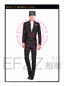 酒店門童行李生制服設計圖895