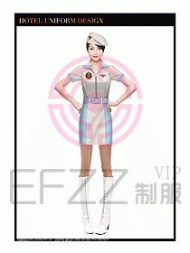 SPA休閑會所服務員制服設計343