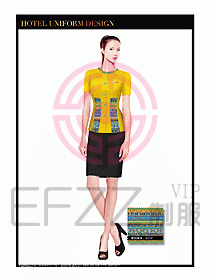 SPA休閑會所服務員制服設計347
