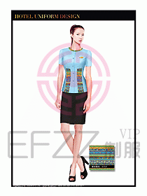 SPA休閑會所服務員制服設計346