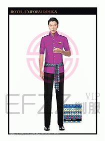 SPA休閑會所服務員制服設計361