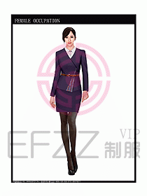 專賣店營業員服裝設計圖1005