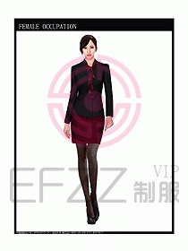 專賣店營業員服裝設計圖1003