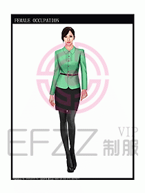 專賣店營業員服裝設計圖1012