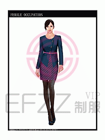 專(zhuān)賣(mài)店?duì)I業(yè)員服裝設(shè)計(jì)圖1037
