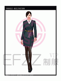專賣店營業員服裝設計圖1046