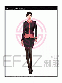 專賣店營業員服裝設計圖1055