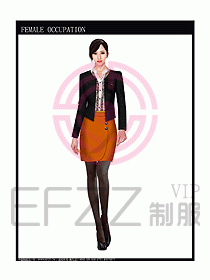 專賣店營業(yè)員服裝設(shè)計圖1079