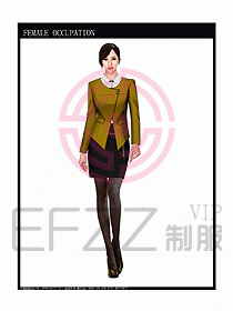 專賣店營業(yè)員服裝設計圖1077