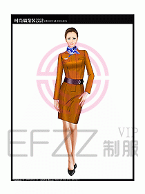 專賣店營業員服裝設計圖1090