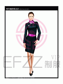 專賣店營業員服裝設計圖1093