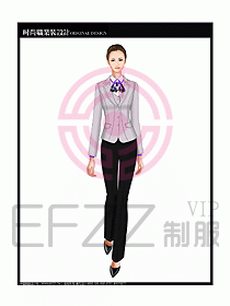 專賣店營業員服裝設計圖1105