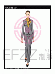 專賣店營業員服裝設計圖1103