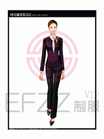 專賣店營業員服裝設計圖1120