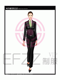 專賣店營業員服裝設計圖1124