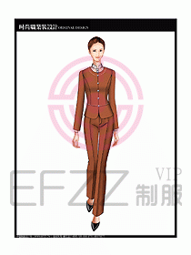 專賣店營業員服裝設計圖1131