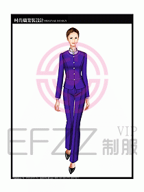 專賣店營業員服裝設計圖1130