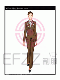 專賣店營業員服裝設計圖1138