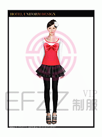 專賣店營業員服裝設計圖1183