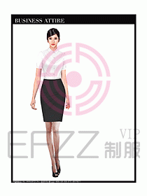 專賣店營業員服裝設計圖1188