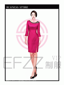 專賣店營業員服裝設計圖1190