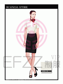 專賣店營業(yè)員服裝設(shè)計圖1206