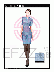 專賣店營業(yè)員服裝設(shè)計圖1208