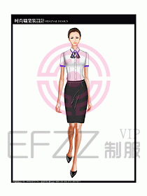 女職業(yè)裝短袖襯衫設(shè)計圖194