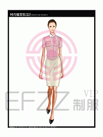 女職業(yè)裝短袖襯衫設(shè)計圖203