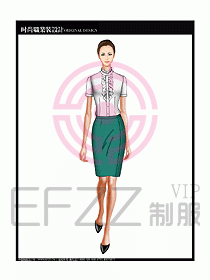 女職業(yè)裝短袖襯衫設(shè)計(jì)圖220