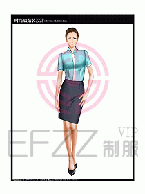 女職業(yè)裝短袖襯衫設(shè)計(jì)圖242