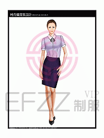 女職業(yè)裝短袖襯衫設(shè)計(jì)圖250