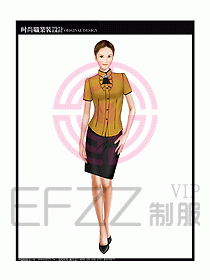 女職業裝短袖襯衫設計圖255