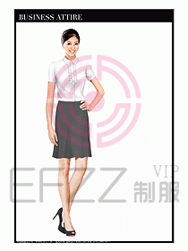 女職業(yè)裝短袖襯衫設計圖263