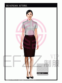 女職業(yè)裝短袖襯衫設(shè)計(jì)圖264