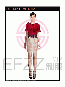 女職業(yè)裝短袖襯衫設計圖262