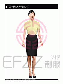 女職業裝短袖襯衫設計圖280