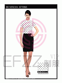女職業裝短袖襯衫設計圖282