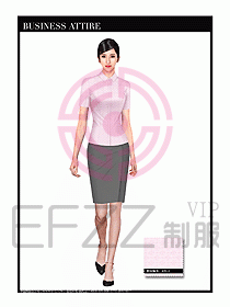 女職業裝短袖襯衫設計圖284