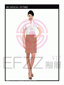 女職業裝短袖襯衫設計圖287