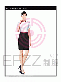 女職業裝短袖襯衫設計圖290