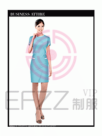 女職業裝短袖襯衫設計圖291